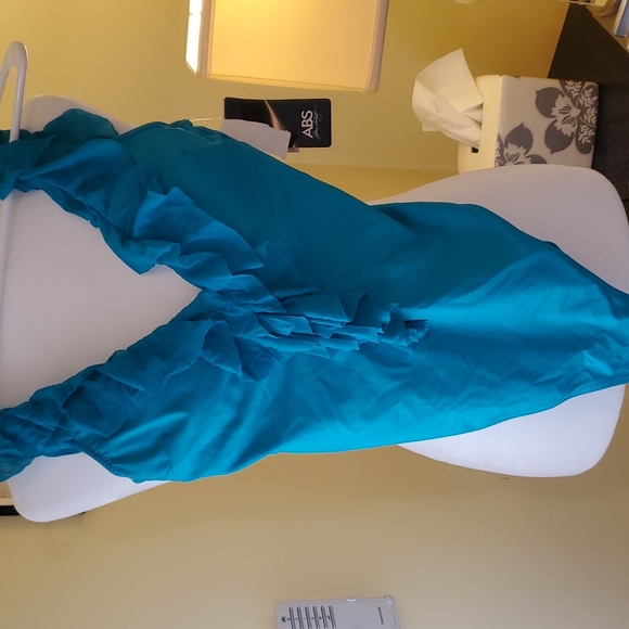 LADIES ABS SWIMSUIT, sexy, one-piece, size 8, NWT, teal green - Picture 9 of 9